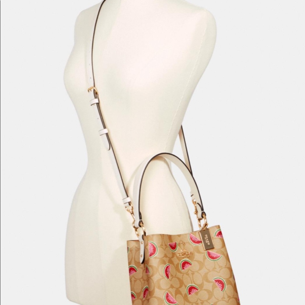 NWT Coach signature watermelon handbag - Picture 3 of 4